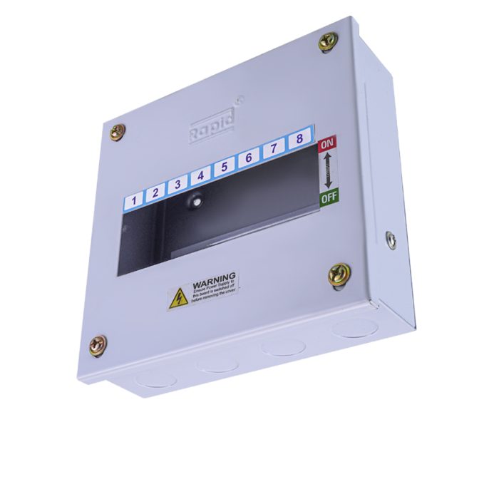 8 WAY SINGLE DOOR MCB BOX