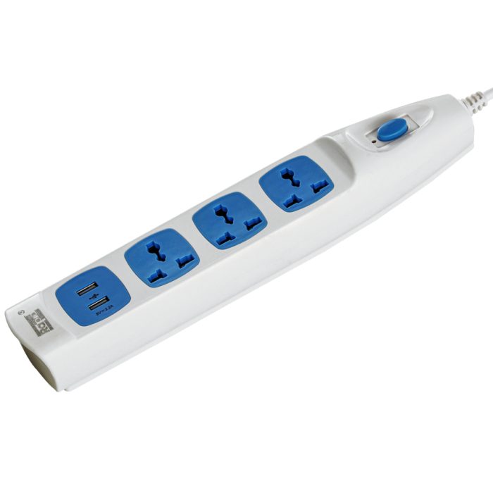 5x1 WAY VIOLET USB SPIKE GUARD