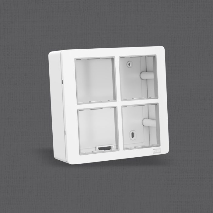 8 Modular S/Q Silver Line Surface Box